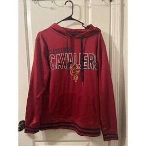 NBA Cleveland Cavaliers Men's Graphic Print Sweat Hoodie Size M Burgundy